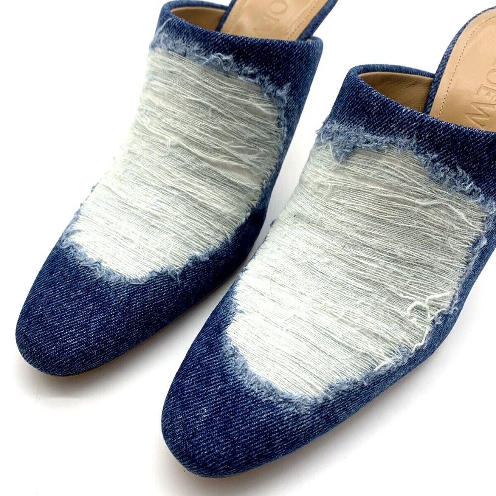 Loewe Ripped Denim Mule - Picture 4 of 8